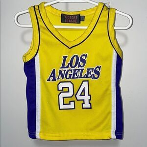Kids Yellow Basketball Jersey